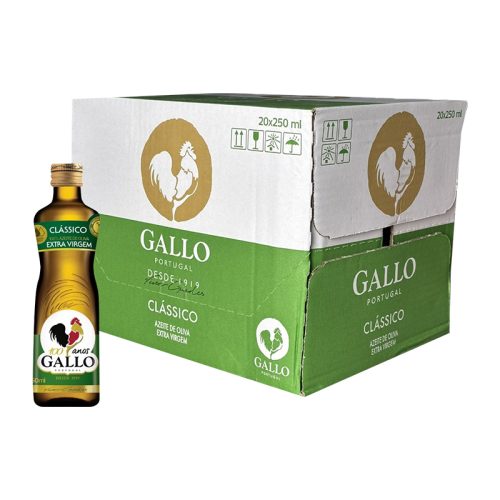 AZEITE EXTRA VIRGEM GALLO VIDRO 20/250ML