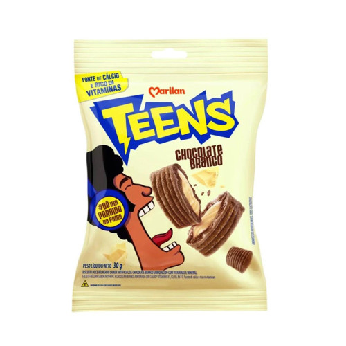 BISC RECH CHOC BCO TEENS MARILAN 96/30GR