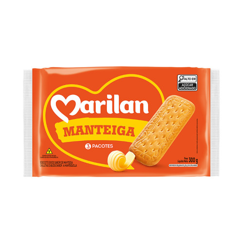 BISC MANTEIGA MARILAN 24/300 GR
