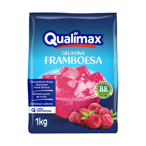 Gelatina Qualimax 1kg Framboesa