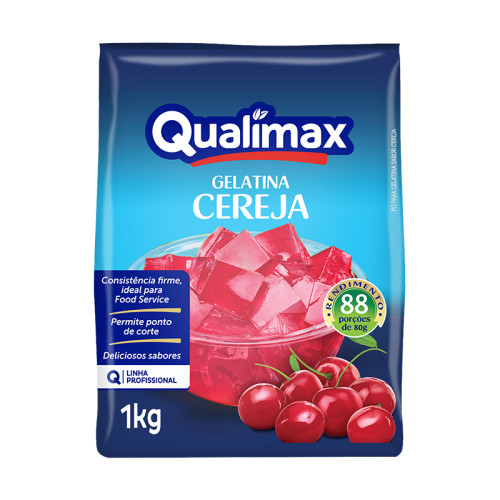 Gelatina Qualimax 1kg Cereja