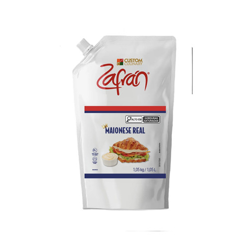 MAIONESE REAL ZAFRAN POUCH 1,05 KG