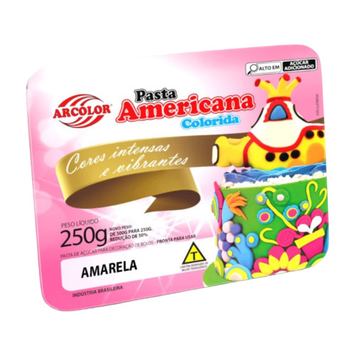 PASTA AMERICANA AMARELA ARCOLOR 250 GR