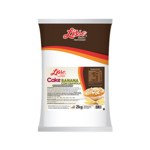 MIST CAKE BANANA C/GRANOLA LISSE 2 KG
