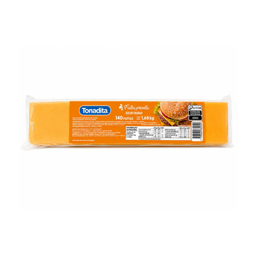 QUEIJO CHEDDAR 840 FATIAS TONADITA 10 KG