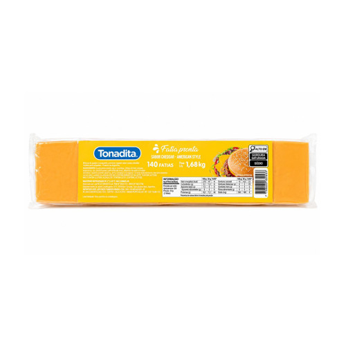 QUEIJO CHEDDAR AMERICAN 840 FATIAS 10 KG