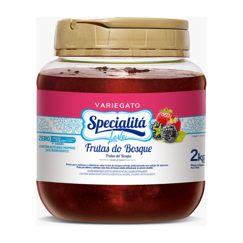 RECHEIO E COB ZERO FRUTAS DO BOSQUE 2 KG