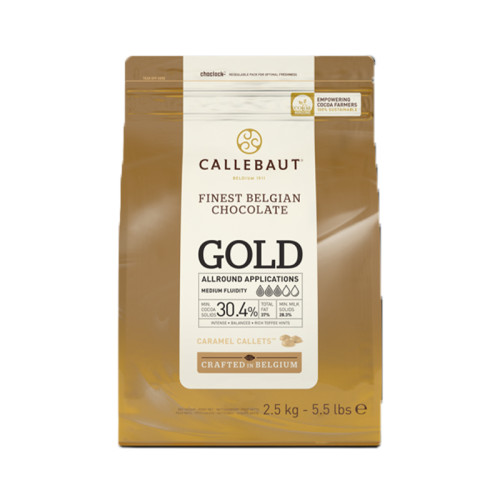 GOTAS CALLEBAUT 30,4 BCO CARAMEL 2,5KG