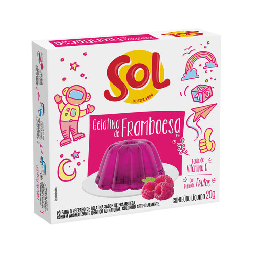 GELATINA FRAMBOESA SOL 26/20G