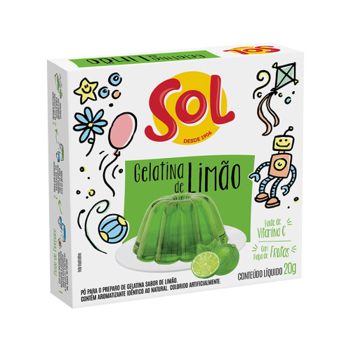 GELATINA LIMAO SOL 26/20G
