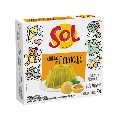 GELATINA MARACUJA SOL 26/20G