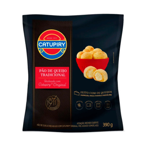 PAO QUEIJO RECHEADO CATUPIRY 12/390 GR