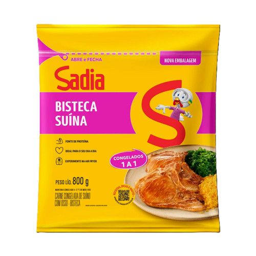 BISTECA SUINA SADIA PACOTE 800 GR