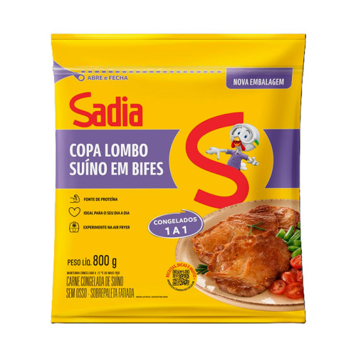 COPA LOMBO SUINO EM BIFES SADIA 800 GR