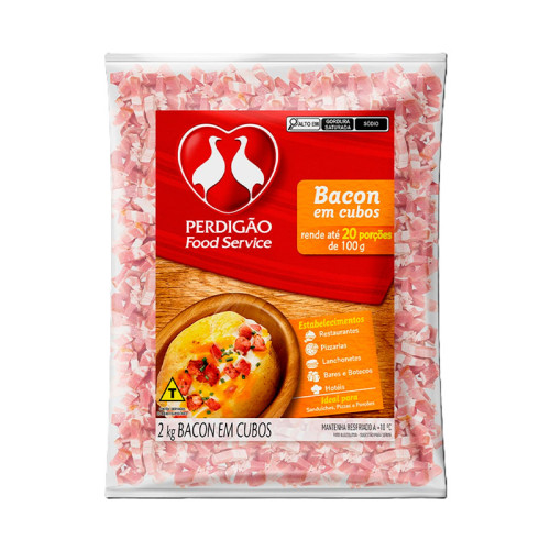 BACON EM CUBOS PERDIGAO 2/2 KG