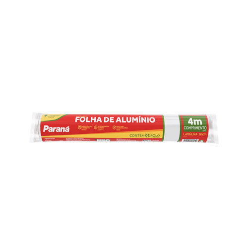 ROLO PAPEL ALUMINIO PARANA 30CM/4 MT