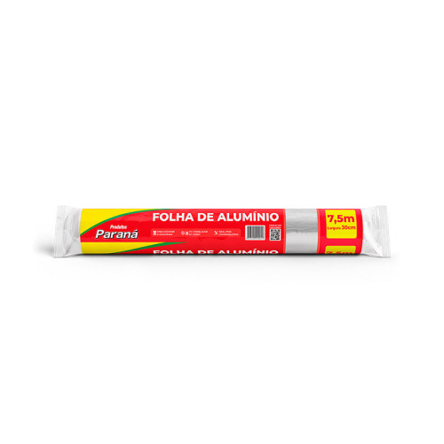ROLO PAPEL ALUMINIO PARANA 30CM/7,5 MT