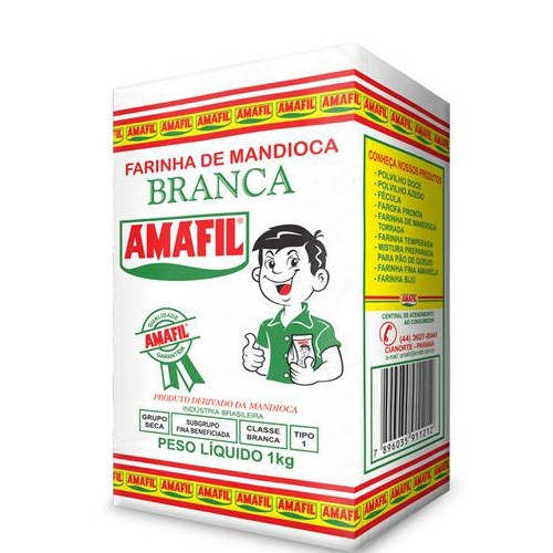 Farinha de Mandioca Branca Amafil - 20/1kg
