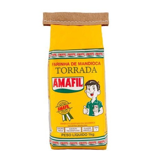Farinha de Mandioca Torrada Amafil 1kg - 20 uni.