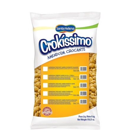 Amendoim Crokíssimo Levemente Salgado Santa Helena 5Kg