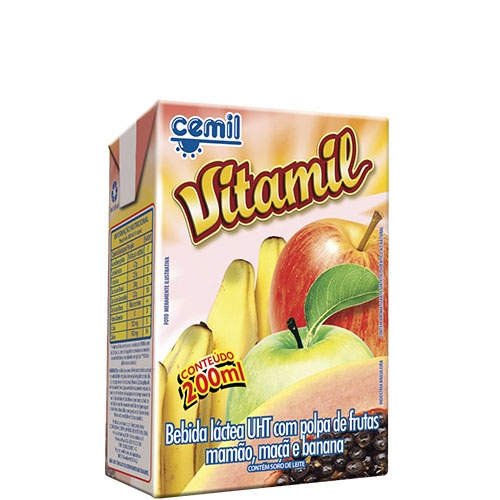 Bebida Láctea Vitamil Cemil - caixa com 27 uni. de 200ml