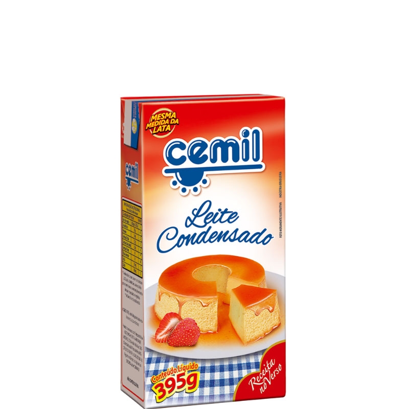 LEITE CONDENSADO CEMIL TP CAIXA 27 x 395 GRS