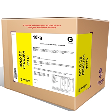 Mistura para Bolo Cremoso de Cenoura 0511-8 Emulzint - 10 kg