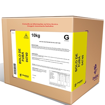 Mistura para Bolo Cremoso de Fubá 0474-0 Emulzint - 10 kg