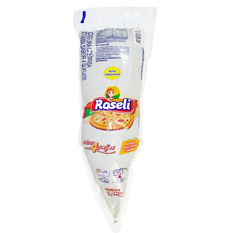 Requeijão Cremoso 4 Queijos Bag - 1,8 kg