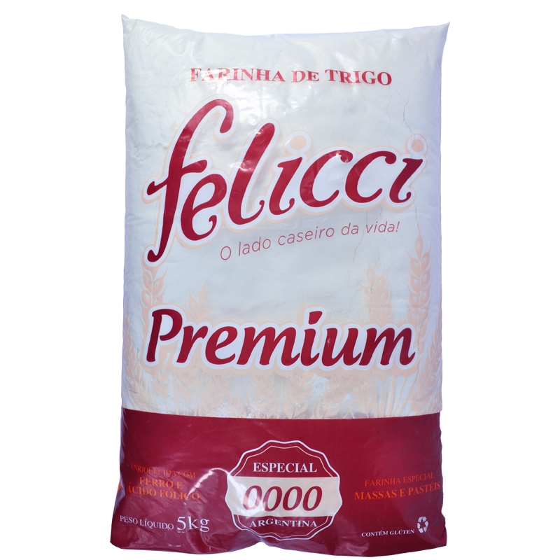 Farinha de Trigo Especial 0000 Felicci Pastel 5kg