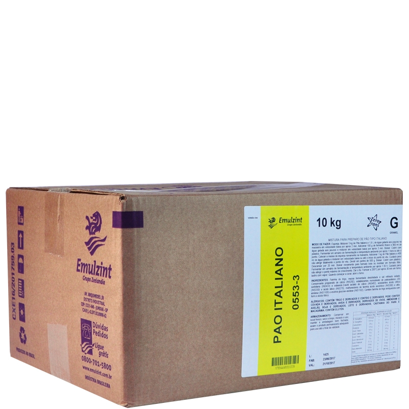 Pré Mistura Pão Italiano 0553-3 Emulzint - 10kg