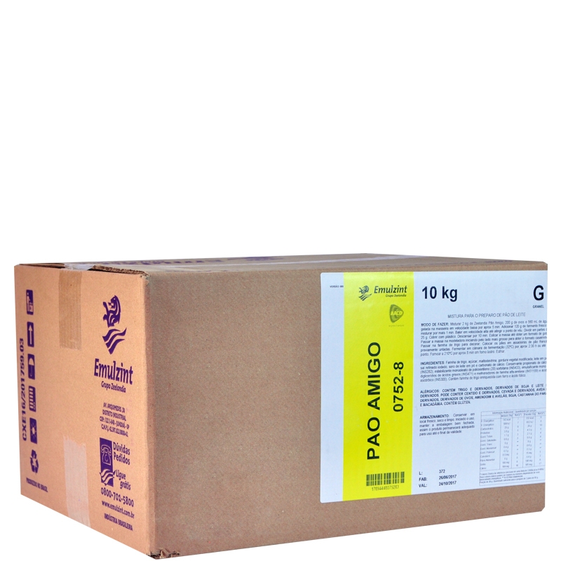 Pré Mistura Pão Amigo Emulzint 0752-8 - 10kg