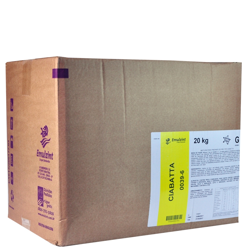 Pré Mistura Pão Ciabatta Emulzint 0039-6 - 20kg