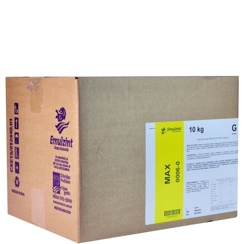 Pré Mistura Pão de Queijo Max Emulzint 0006-0 - 10kg