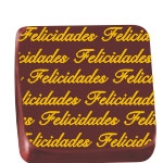 Stalden Transfers Felicidades Amarelo Folha 30x40cm