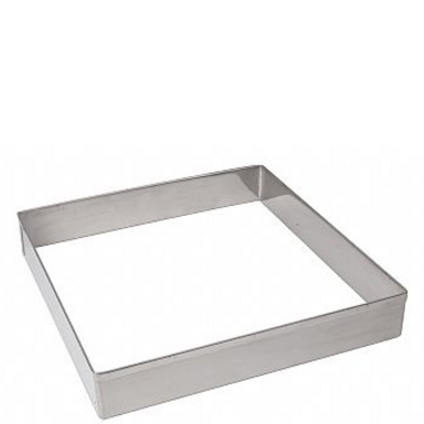 Aro Cortador Quadrado Inox 9563 Doupan - 30/5 cm