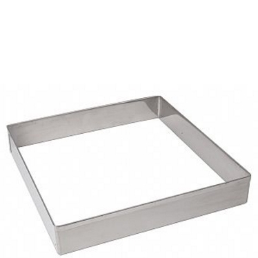 Aro Cortador Quadrado Inox 9566 Doupan - 30/7 cm