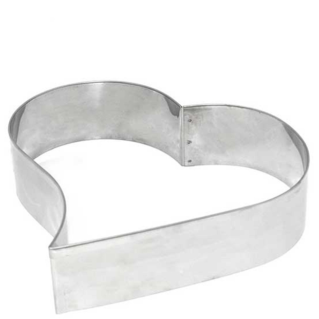 Aro Cortador Coração Inox 9351 Doupan - 26/5 cm