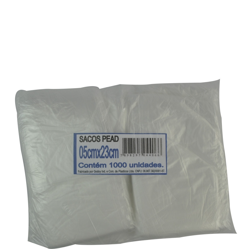 Saco Plástico para Talheres 5x23 1000 uni.