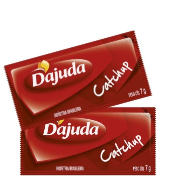 Sachet D'juda Catchup - Caixa com 192 unidades de 7grs