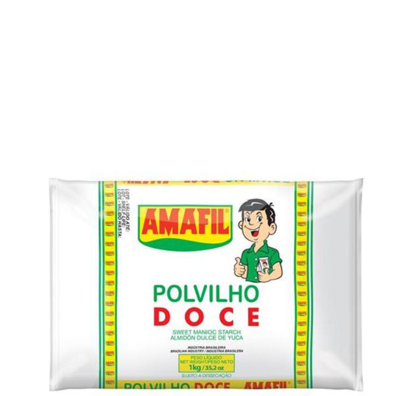 Polvilho Doce Amafil - Plástico | Fardo 20 uni. de 1Kg