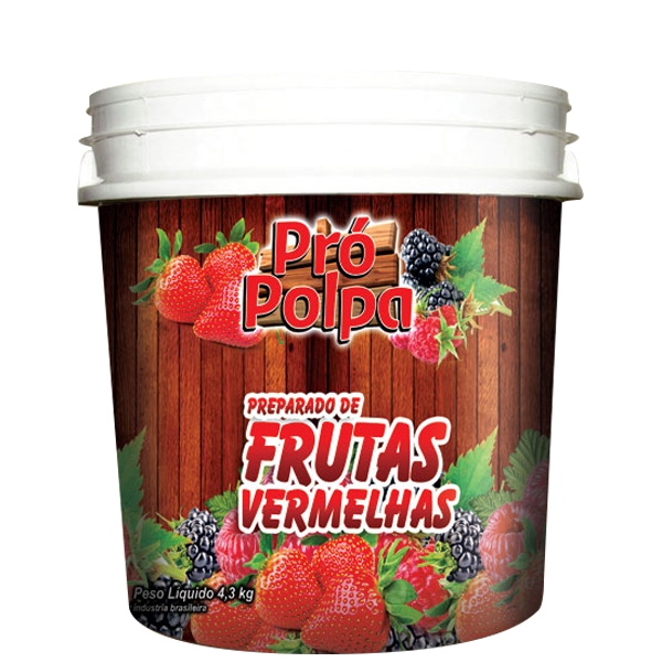 Polpa de Frutas Vermelhas Pró Polpa  4,1 Kg				