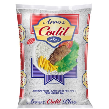 Arroz Codil Plus Tipo 1 - Fardo com 6 uni. de 5kg