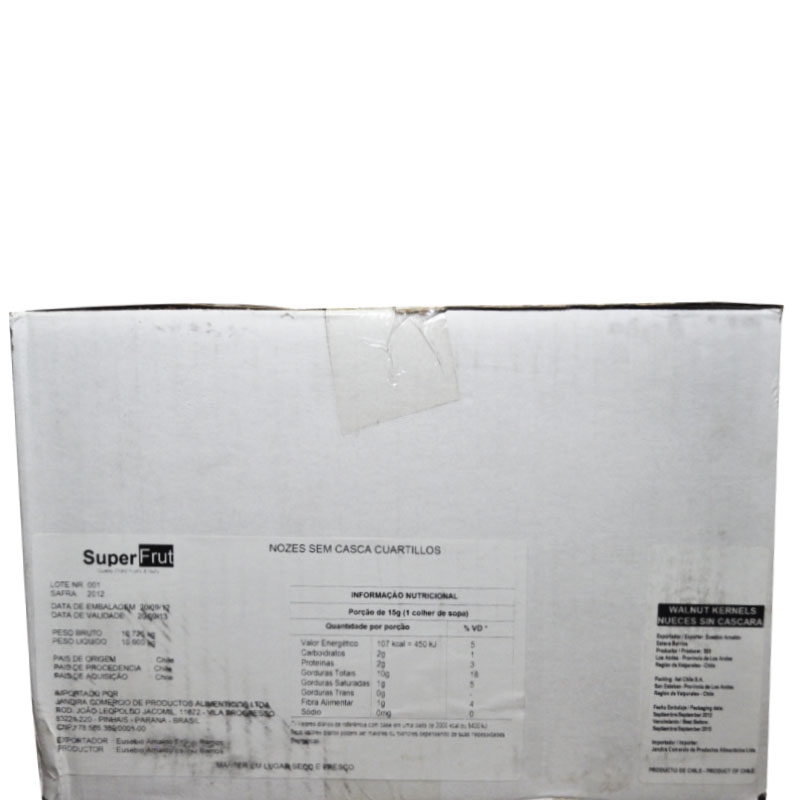 Nozes s/ Casca Quartilhos 10Kg