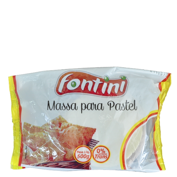 Massa De Pastel Disco Médio Fontini - 12 uni. de 500 grs				