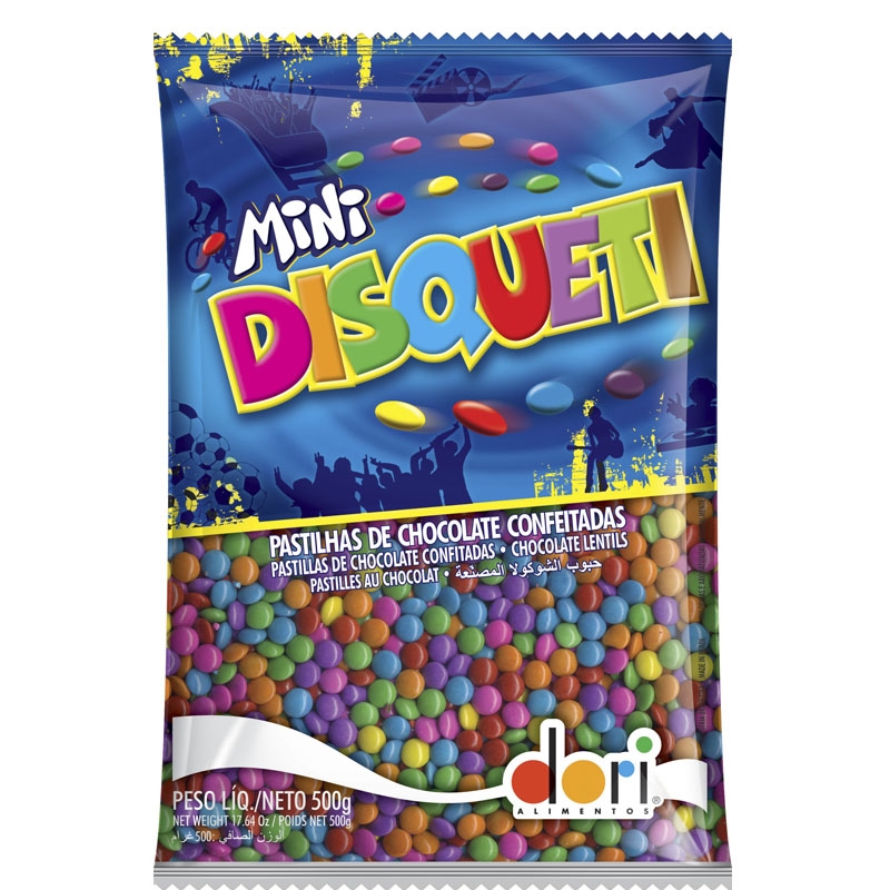 Mini Disqueti Colorido 500grs Dori