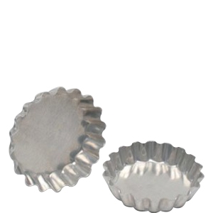 Forminha Torta de Maçã Crespa Fixa Alumínio 1240 Doupan - 5,5