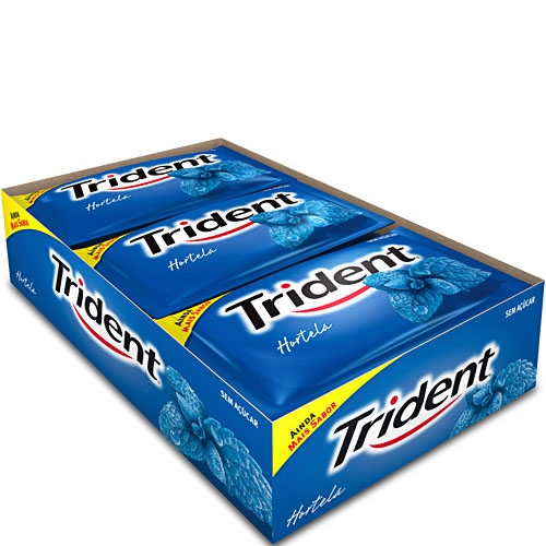 Chiclete Trident Hortelã - 21 uni. de 40 grs