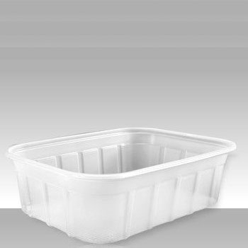 Pote Transparente Retangular 1lt Copaza - caixa com 70 uni.