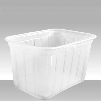 Pote Transparente Retangular 2lt Copaza - caixa com 70 uni.